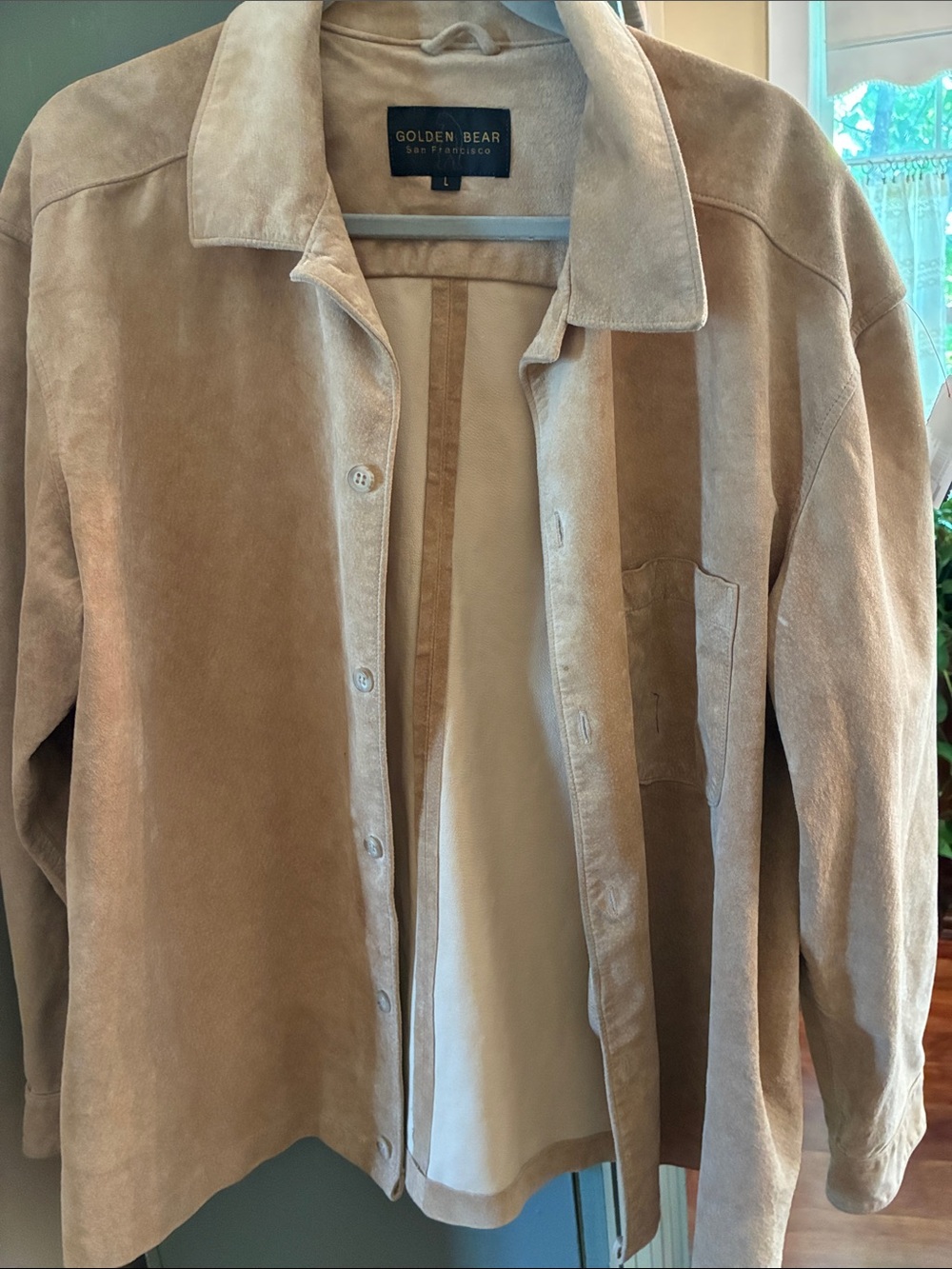 Golden Bear Tan Suede Utility Jacket